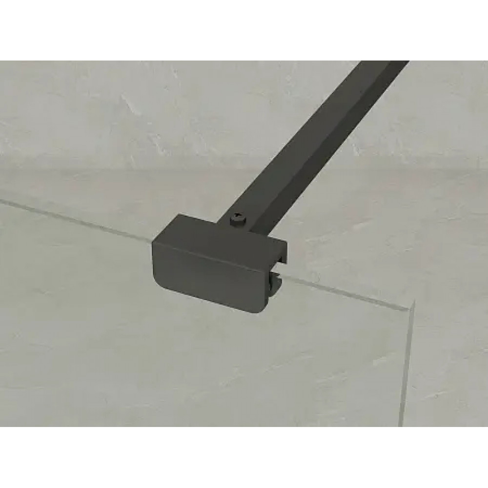 Душевая перегородка Walk-in, стекло лофт клетка CS-W02B-90 90x200, 8  мм, профиль черный матовый