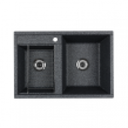 Кухонная Мойка Делия 78 DBL  (Графит)NEW