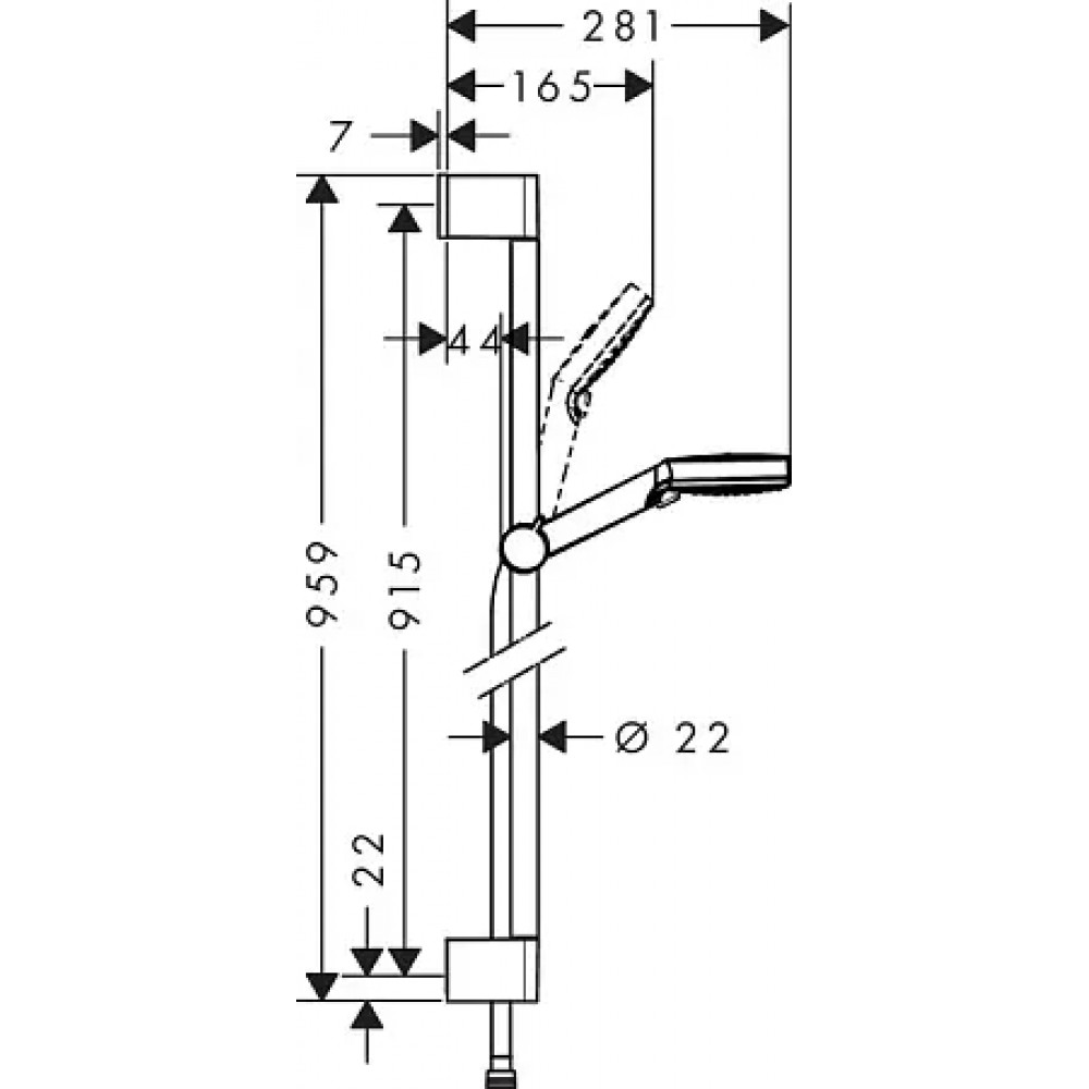 26536400 Crometta Vario Unica душевой набор 900mm