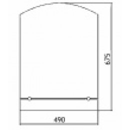 LORANTO зеркало Шанс-люкс 490х675 фацет с полкой