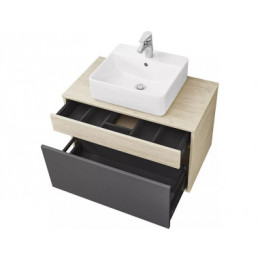 Лофт Урбан 80 Тумба-умывальник графит\Орегон (MILA 400, MILA 350*350)