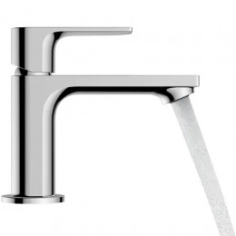 72550000 Rebris E Смеситель для раковины 80, однорычажный, со сливным гарнитуром