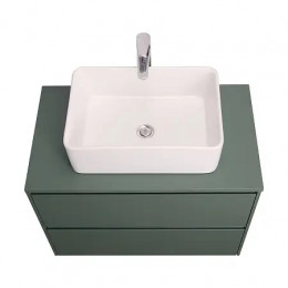 Ona Столешница под раковину 79x45x18 800мм зеленый матовый