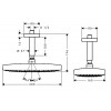 27384000 Raindance Select E 300 2jet верхний душ, ½´, с потолочным подсоединением