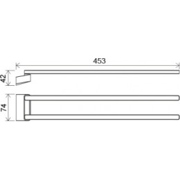 Полотенцедержатель поворотный TD 340