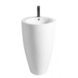 COMELLA Раковина напольная отдельностоящая круглая белая. Размер 500х500х830 мм