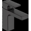 71561670 Vernis Shape Смеситель для раковины 100, со сливным гарнитуром, матовый черный