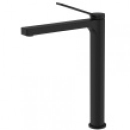 VISE Смеситель высокий для раковины без донного клапана, черный