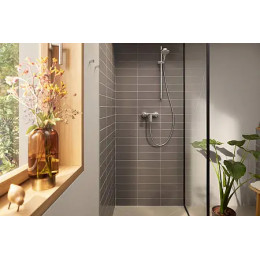 72650000 Rebris E Однорычажный смеситель для душа наружного монтажа, хром