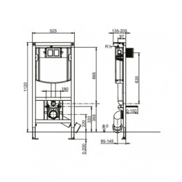 Система инсталляции для унитазов Villeroy  Boch 9224 6100