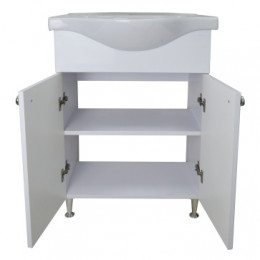 Комплект Тумба Моника New 60 (600*820*460) с раковиной (арт. 7060) Basic 60 (Турция) (2 места)