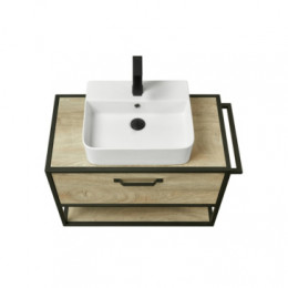 Лофт 80 Тумба-умывальник Фабрик Дуб Эндгрейн