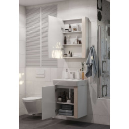 Кантри 50 Тумб Белый/Дуб Верона (БЕЗ УМЫВАЛЬНИКА "Нео-50")