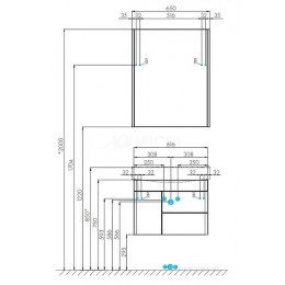 Беверли  65 Зеркало-Шкаф