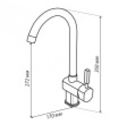 Z_ЛИАМ Смеситель для кухни терракотовая