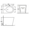 AZ-1380F  Биде напольное TINO 560*365*400mm