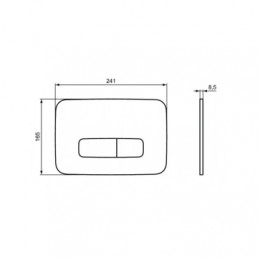 R0123AC OLEAS™ M3 Механическая панель смыва (Белая)