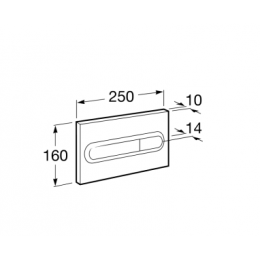 DUPLO IN-WALL Смывная клавиша двойная, PL1 белая