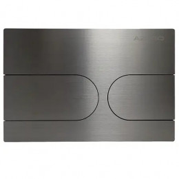 AZARIO NEW-TS Клавиша смыва AZ-SS-001-BR  матовая (овальная) нержавеющая сталь 245x162,5x30,2 мм (инст.AZ-G12 и AZ-TS006T)