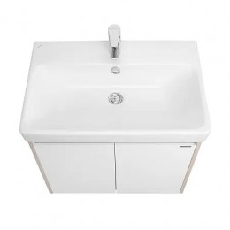 Сканди 70 Тумба Doors Белый/Дуб Верона (БЕЗ УМЫВАЛЬНИКА Адриана-70)