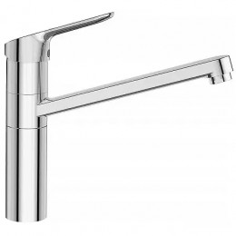 BC135AA CERAFLEX Однорукоятковый смеситель для кухонной мойки, Технология Blue Start, средний излив, система монтажа EASY-FIX (облегченный монтаж) с п