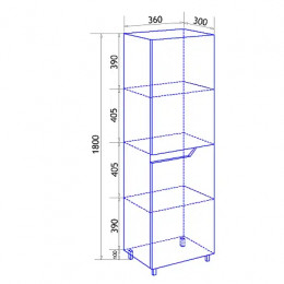 Пенал Mari 360 правый