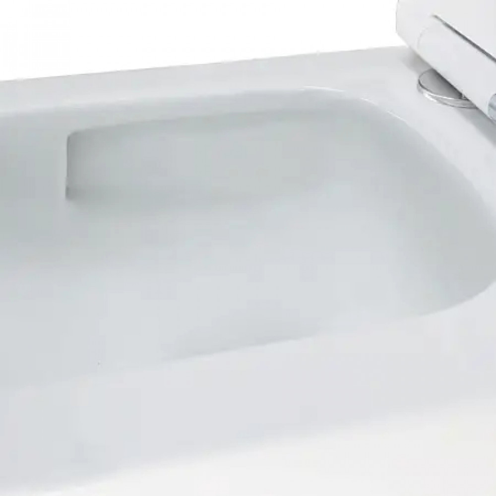 AZ-5171T-WHT AIRA Унитаз подвесной с системой смыва Tornado в комплекте с быстросъемным сиденьем микролифт, дюропласт 485*360*365mm