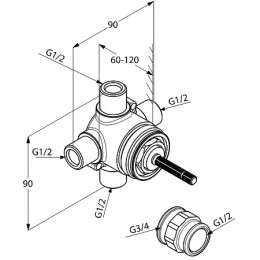 Внутренняя часть переключателя на 2 положения, арт. 29747