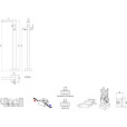 Смеситель CR 080.00 для отдельностоящей ванны