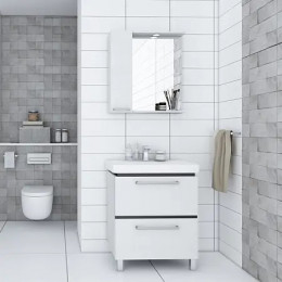 РОНДА 60 Зеркало-Шкаф (Дуб Сом)