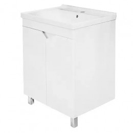 Комплект Loranto Оптимум - Тумба 60 см напольная С РАКОВИНОЙ Monte NEO 600x475x210