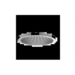 Верхний душ Bossini Apice 280 мм (ABS пластик), с настенным держателем 380 мм (латунь), черный матовый