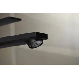 72553670 Rebris E Смеситель для раковины 80 CoolStart, однорычажный, со сливным гарнитуром, матовый