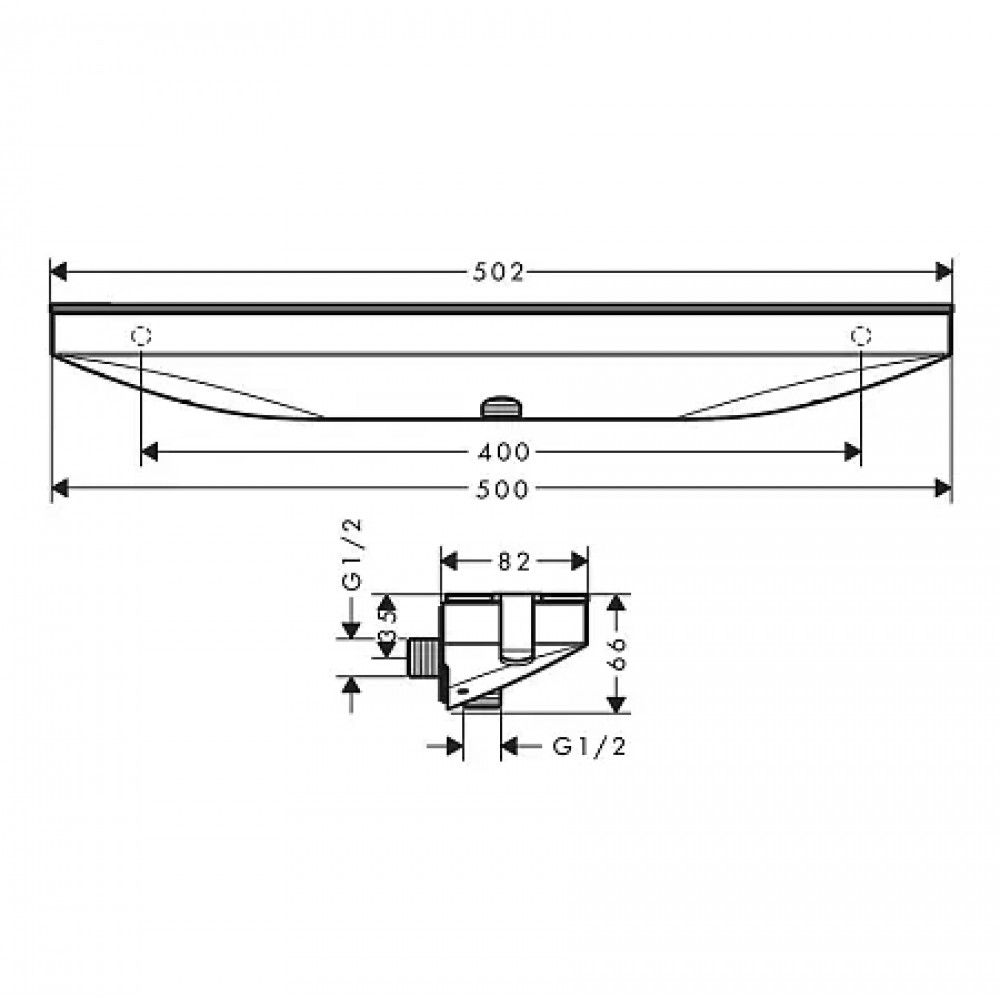 26843700 FixFit Porter-набор 500 с полкой, левосторонний, белый матовый