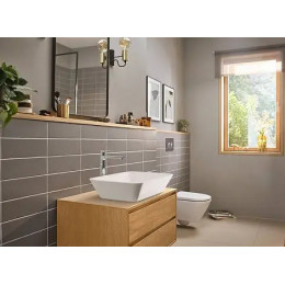 72583000 Rebris E Смеситель для раковины 240 CoolStart, однорычажный, без сливного гарнитура, хром