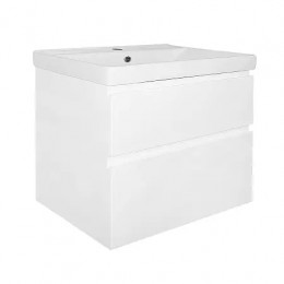 Комплект Тумба Мила 60 (600*670*475) подвесная с раковиной Tempo 60