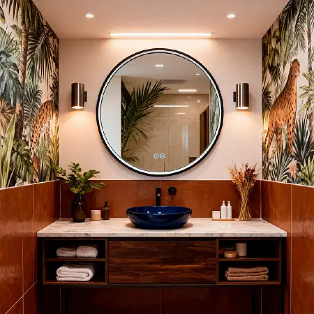 Зеркало Димион 700*4,5 Матовый черный