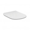 T3527V1 TESI Silk White (Белый шёлк) Тонкое сидение и крышка для унитазов T0082,T0087,T0083,T0077,T0075,T0079,T3503,T0078, с функцией плавного закр.
