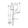 26654400 Crometta 100 Душевой набор Crometta 100 Vario EcoSmart 9 л/мин 0,65м