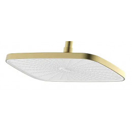 Lursy Душевая система с квадратным тропическим душем, золото матовое