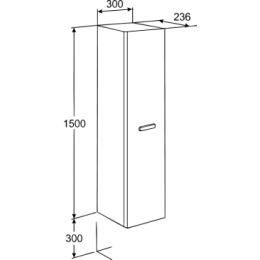 Z_VICTORIA NORD Шкаф-колонна, венге