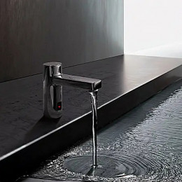 KLUDI ZENTA E Электронный смеситель для раковины, со смешиванием, 9 V, арт. 3810005