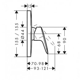 71605000 Logis Смеситель для душа, однорычажный, СМ