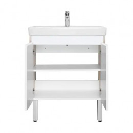 Сканди 70 Тумба Doors Белый/Дуб Верона (БЕЗ УМЫВАЛЬНИКА Адриана-70)