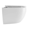 Ines White унитаз подвесной, с функцией Торнадо, с сиденьем дюропласт, микролифт (1 место)