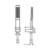 26856000 Rainfinity Душевой набор с держателем 100 1jet со шлангом 160 см, хром