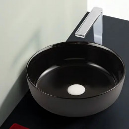 AZ- 4003 Раковина ультратонкая  38,5*38,5*14 см черная глянец