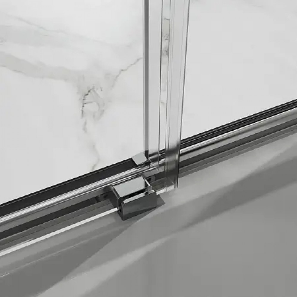 AZ-Y43-110-CH-CL Душевое ограждение SHANGHAI DRO-110х195-CH-CL, прозрачное стекло 6 мм, профиль хром