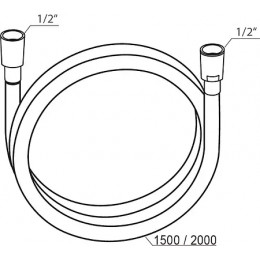 Душевой шланг 200 см, SilverShine 914.02