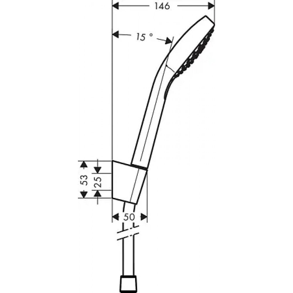 26413400 Croma Select E Душевой набор Croma Select E Vario 1,60 м